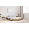 vidaXL Storage Bed Frame Artisan Oak 140 x 190 cm Engineered Wood
