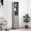 vidaXL Highboard Grey Sonoma 34.5x34x180 cm Engineered Wood