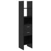 vidaXL Book Cabinet 2-Tier 40 x 35 x 180 cm Engineered Wood Black oak