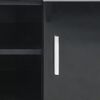 vidaXL High Gloss TV Cabinet Black 120x40x46 cm MDF