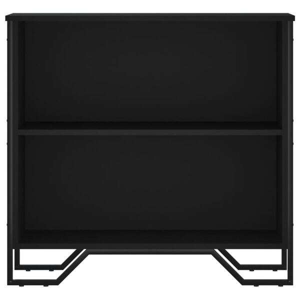 vidaXL Bookcase Black 80x31x74.5 cm Engineered Wood