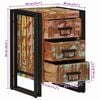 vidaXL Bedside Cabinet Multicolour 40 x 40 x 59 cm Solid Reclaim Wood