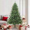 vidaXL Artificial Pre-lit Christmas Tree Green 180 cm PVC and PE