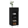 vidaXL Shoe Cabinet Black 40x36x105 cm Engineered Wood