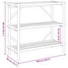 vidaXL 3-Layer Shelf 100x40x90 cm Bamboo