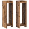 vidaXL Plant Stand 2 pcs Old Wood 30 x 30 x 100 cm Engineered Wood