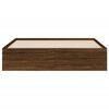vidaXL Bed Frame with Drawers without Mattress Brown Oak 150x200 cm King Size