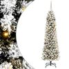 vidaXL Artificial Christmas Tree with 300 LEDs with Stand White 210 cm