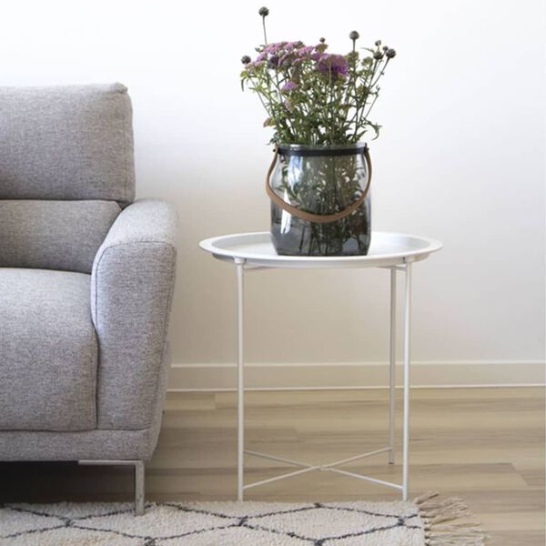 House Nordic Side Table Anne 47 cm Round White