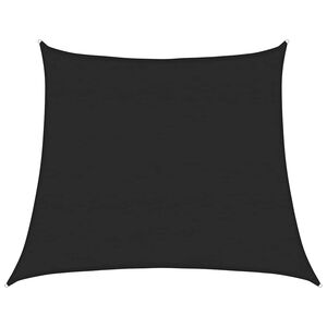 vidaXL Sunshade Sail 160 g/m&sup2; Trapezium Black 4/5x4 m HDPE