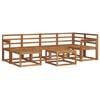 vidaXL Outdoor Sofa Set 7 pcs Natural Solid Acacia Wood
