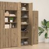 vidaXL Storage Cabinet 3 pcs Artisan Oak