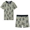 vidaXL Kids' Pyjamas with Short Sleeves Light Khaki 116
