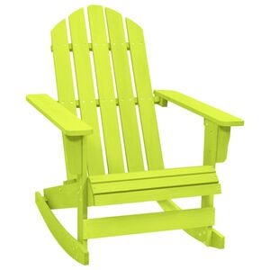 vidaXL Garden Rocking Chair | Green | Solid fir wood | Standard