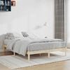 vidaXL Bed Frame without Mattress 193x203 cm Solid Wood Pine King