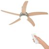 vidaXL Ceiling Fan with Light and Remote Control &Oslash; 130 cm Sonoma