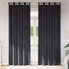 vidaXL Blackout Curtains 2 pcs Dark Grey 140 x 225 cm Velvet
