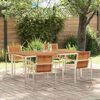 vidaXL Garden Dining Set 5 pcs Solid Wood Acacia