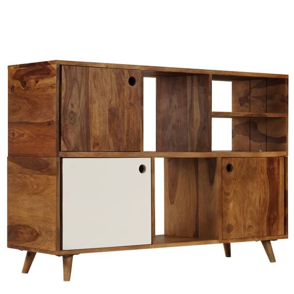 vidaXL Sideboard 118x35x70 cm Solid Acacia Wood