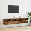 vidaXL TV Wall Cabinets 2 pcs Old Wood 80 x 30 x 30 cm Engineered Wood