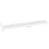 vidaXL Wall Shelves 4 pcs White 80x9x3 cm