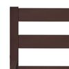 vidaXL Bed Frame without Mattress Dark Brown Solid Pine Wood 180x200 cm Super King