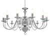 vidaXL Chandelier Silver 12 x E14 Bulbs