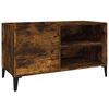 vidaXL Record Cabinet Smoked Oak 84,5x38x48 cm Engineered Wood