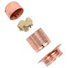 vidaXL Lamp Holders 2 pcs Rose Gold E27