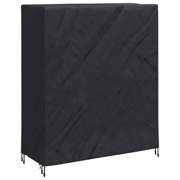 vidaXL Pingpong Table Cover Plain Black 165 x 70 x 185 cm Fabric