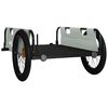 vidaXL Bike Trailer Grey and Black Oxford Fabric and Iron