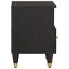 vidaXL Bedside Cabinet Black 40 x 33 x 46 cm Solid Mango Wood