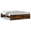 vidaXL Bed Frame without Mattress Smoked Oak 180x200 cm