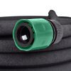 vidaXL Garden Soaker Hose Black 0.6" 25 m Rubber