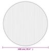 vidaXL Rug Round Light Natural100 cm Bamboo