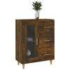 vidaXL Sideboard Smoked Oak 69,5x34x90 cm Engineered Wood