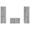 vidaXL TV Cabinet Set 5 pcs Grey Sonoma Engineered Wood