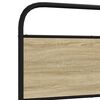 vidaXL Bed Frame Without Mattress 100x200 cm Sonoma Oak Engineered Wood