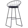 vidaXL Bar Stools 2 pcs Black Faux Leather
