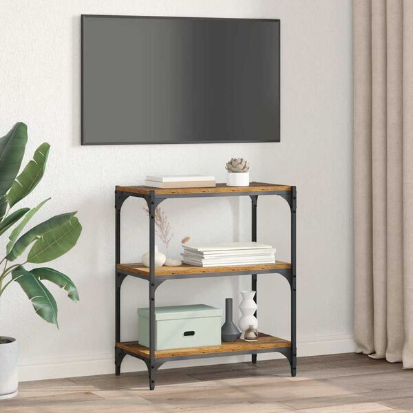 vidaXL Book Cabinet Old wood 60 x 33 x 70.5 cm Engineered wood