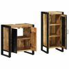 vidaXL Bathroom Furniture Set 2 pcs Brown and Black Solid Mango Wood