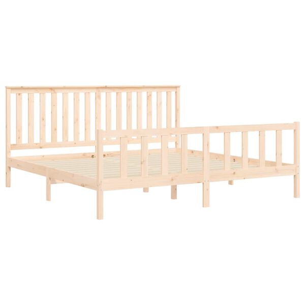vidaXL Bed Frame without Mattress 200x200 cm Solid Wood Pine