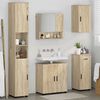 vidaXL Bathroom Furniture Set 5 pcs Sonoma Oak Engineered wood & Metal
