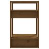 vidaXL Book Cabinet/Room Divider Honey Brown 41x35x57 cm Solid Wood Pine