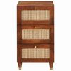 vidaXL Sideboard with Drawer Brown 40 x 33.5 x 75 cm Solid Mango Wood