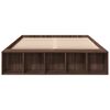 vidaXL Bed Frame without Mattress Brown Oak 120x200 cm