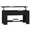 vidaXL Coffee Table Black 101x49x52 cm Engineered Wood