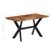vidaXL Dining Table 140x70x75 cm Solid Acacia Wood