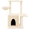 vidaXL Cat Tree with Sisal Scratching Posts Cream 83 cm