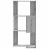 vidaXL Corner Bookcase 3-Tier Grey Sonoma 50x50x102 cm Engineered Wood